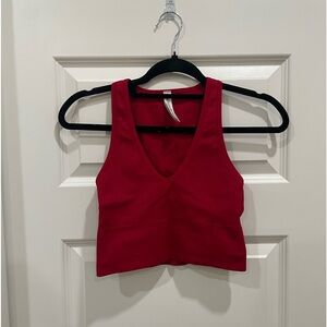 Athleta Aurora Ribbed cropped tank